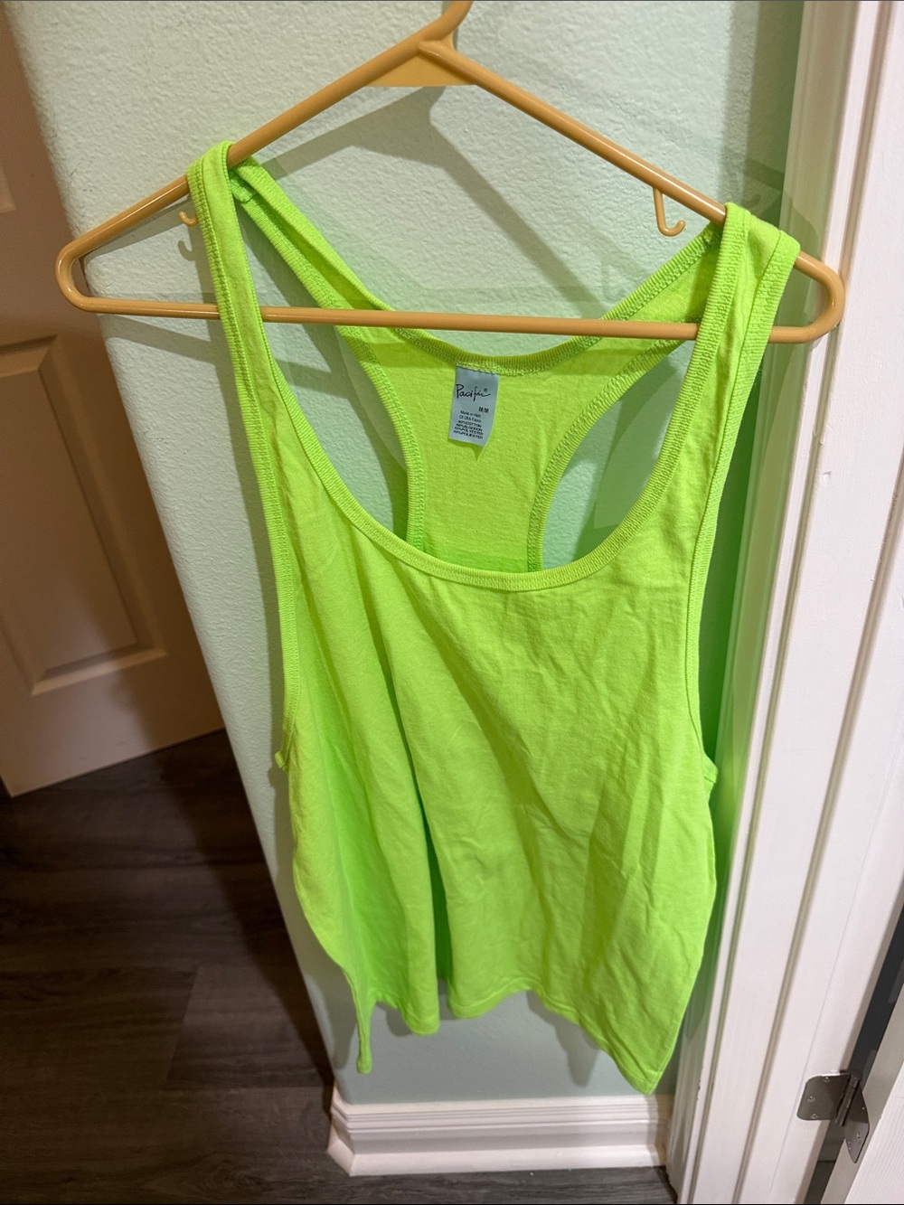 Neon Lime Racerback Tank Top - Lightweight Everyday Layer